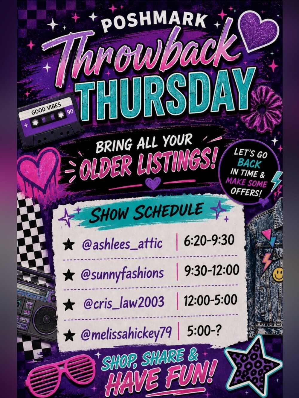 Throwback Thursday! Share Show Train 9:30am est Time To Clear Out Buyer Givys